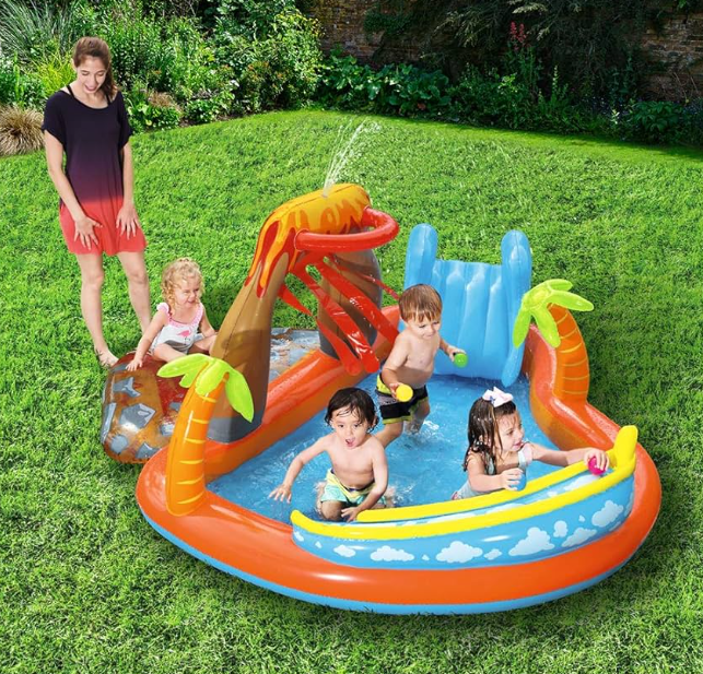 Monipuolinen puhallettava allas lapsille Bestway (265 x 265 x 104 cm)